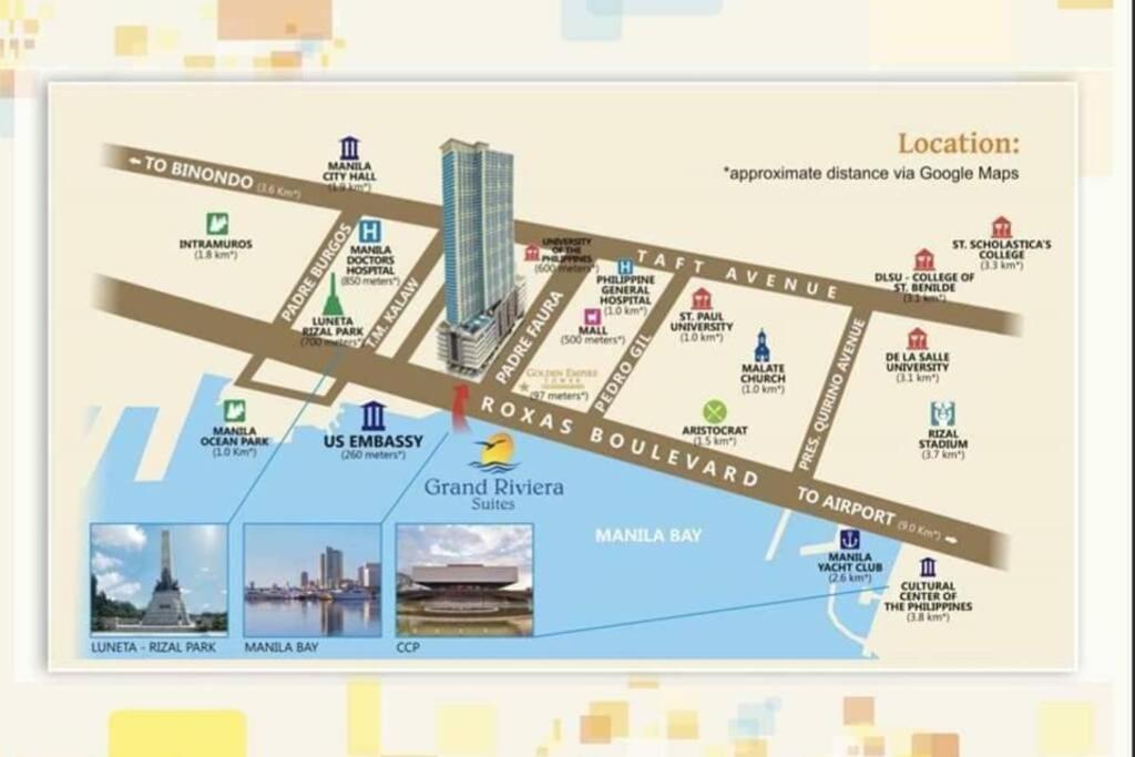 Apartamento Magnificent View Of Manila Bay, Roxas Blvd, Us Embassy Exterior foto